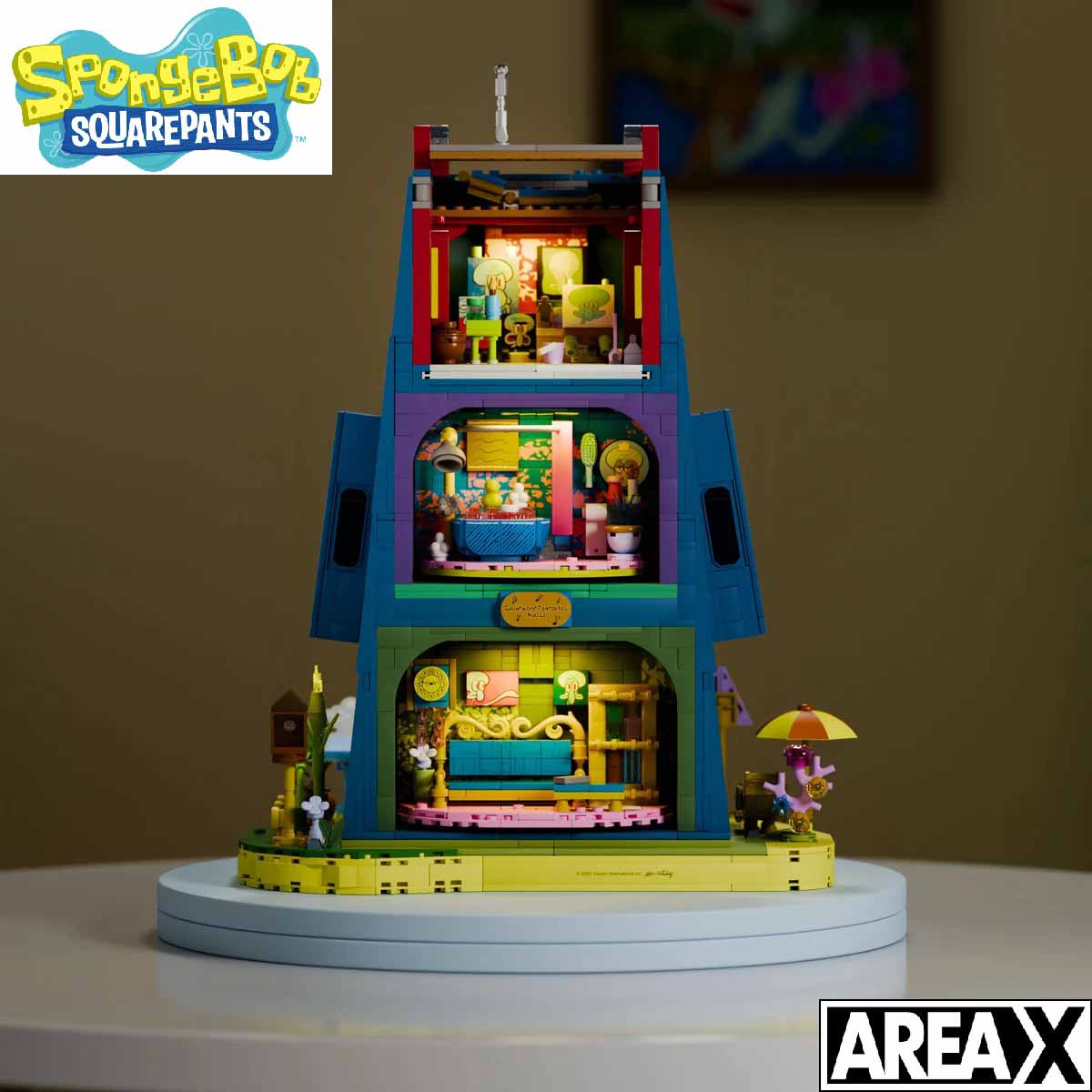 لگو خانه اختاپوس باب اسفنجی 1655 قطعه مدل Area-X Squidward Tentacles's House AB0078